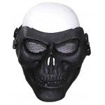 MFH - 10605A Gittermaske, "Totenkopf", schwarz, Deko