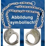 CLEJUSO - Bauchfessel Bauchkette BF/13 Handschellen Nr.13 seitlich vernickelt